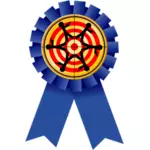 Shooting achievement reward medal vector image