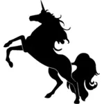 Unicorn silhouet afbeelding