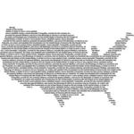US constitution map