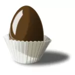 Ilustraţia vectorială de ou de ciocolata