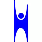 Emblema om albastru