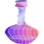 Vaso de espiral colorido