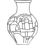 Vase with pictures