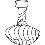 Kunstnerisk spiral vase