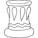 Vase in black and white