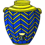 Blue and yellow jug