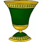 Green and golden cup