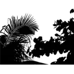 Vegetation silhouette