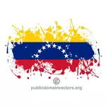 Flagge Venezuelas in Farbe Spritzen