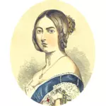 בתמונה וקטורית המלכה ויקטוריה