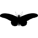 Silhouette illustration vintage papillon