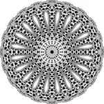 Motivo floral geométrico