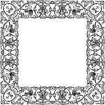 Vintage decorative ornamental frame image