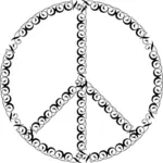 Vintage peace sign