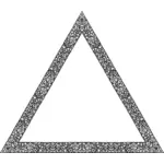 Цветочный абстрактный треугольник