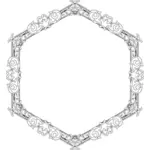 Support för Vintage geometriska mirror