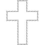 Vintage rozmachem kříž vektorový obrázek