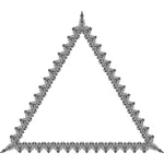 三角形の装飾フレームイメージ
