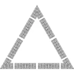 Triangular photo border