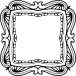 Gaya vintage frame vektor ilustrasi