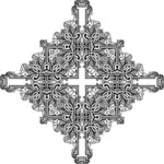 Croix de cadre symétrique de cru