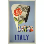 Italiensk vintage reise plakat