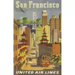 San Francisco vintage plakát