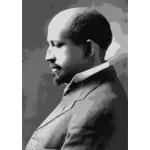 W. E. B. Du Bois portret painging vector imagine