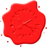Imagem do selo de cera vermelha