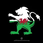 Walisischen Wappen
