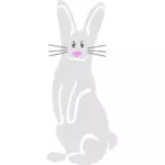 灰色复活节兔子