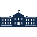 Image vectorielle de Whitehouse silhouette