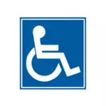 Handicap teken vector