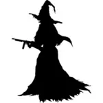 Witch silhouette