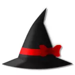 Hat with red ribbon