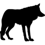صورة ظلية الذئب
