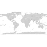 Typografia mapę świata