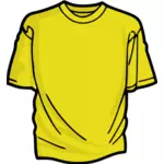 Yellow t-shirt vector graphics