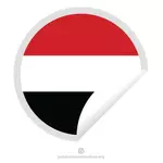 Flagg Jemen klistremerke