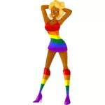 LGBT のエキゾチックなダンサー