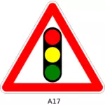 Semáforos vector sinal de estrada
