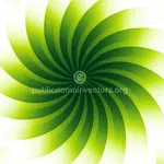 Balok-balok terang radial hijau