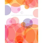 Background with colorful circles vector