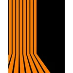 Orange ränder vektor konst