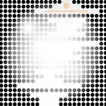 Black dots pattern vector