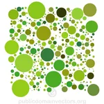 Green dots vector background