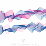 Colorful flowing lines vector clip art