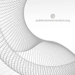 Grey vector background with flowing lines