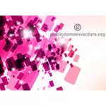 Abstract pink tiles vector design