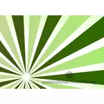 Zielony promieniowe belki tło wektor